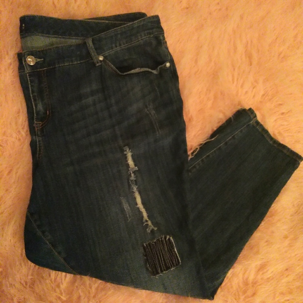 Torrid Premium Distressed Skinny Jeans